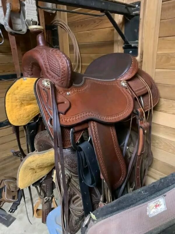 dnk blue shoes Used Diamond K Saddlery Ranch Cutter Saddle – Like New Condition