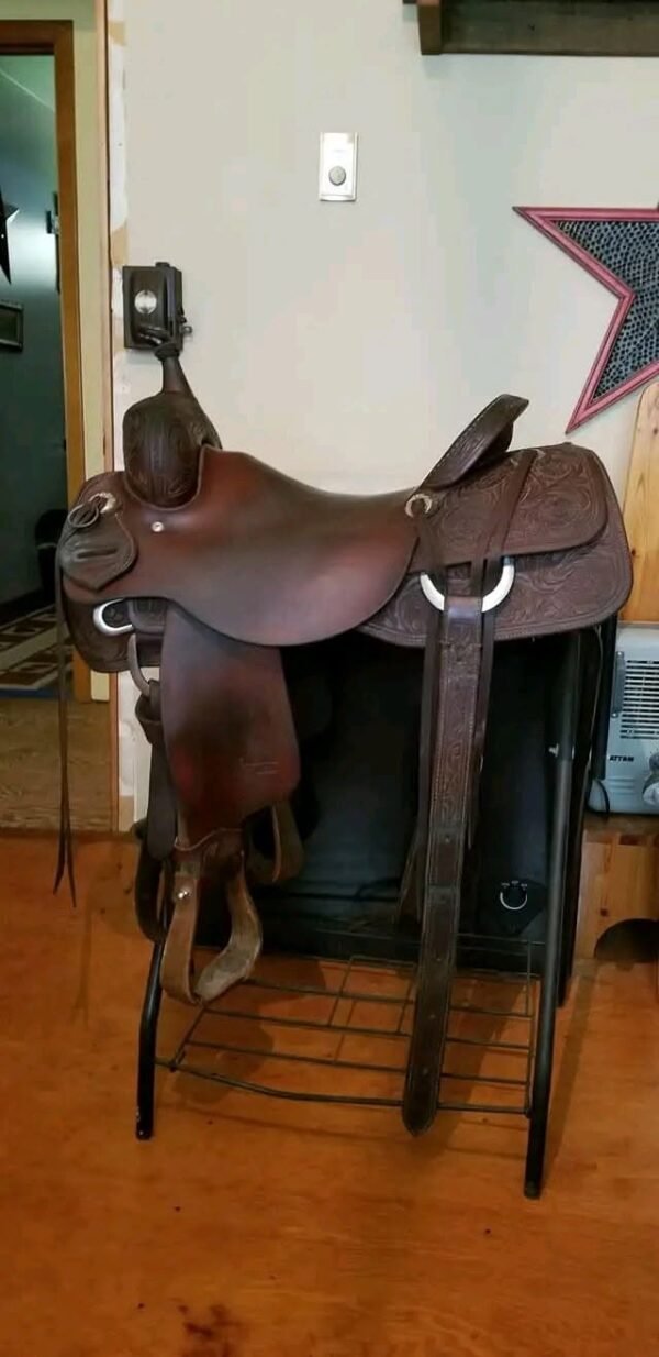 dnk blue sport shoes Used Jeff Smith Custom Cutter Saddle – 16.5" (Buster Welch Tree)