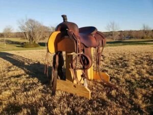 Used Jeff Smith Cowboy Collection Ranch Cutter Saddle – 17